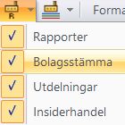 TA - Verktygsknappar - Visa rapportdatum